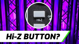 What does the HiZ Button Do  Audio Mixer amp Interface [upl. by Aivartal466]