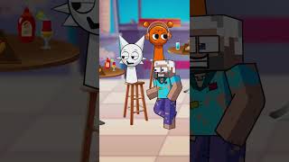 Incredibox Sprunki And Little Alexs Heartwarming Act Helps The Poor Old Man Steve  Minecraft Story [upl. by Virginie]