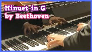 L v Beethoven Minuet in G major  Menuett GDur  on a Bösendorfer piano [upl. by Brouwer]