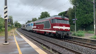 BB 67613 Capitole sur un CMR en Lorraine et retour des BB 67400 et RRR sur StrasbourgLauterbourg [upl. by Netsoj445]