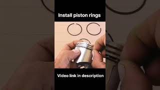 How to Install Piston Rings for small engine [upl. by Past]