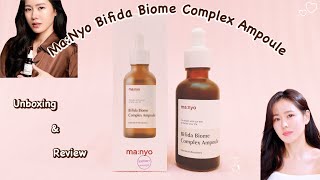 MaNyo Bifida Biome Complex Ampoule  Unboxing and Review [upl. by Gun]