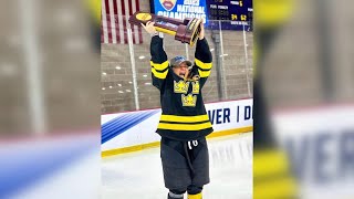 Local Player Scores National Title With Gustavus Women’s Hockey [upl. by Shutz]