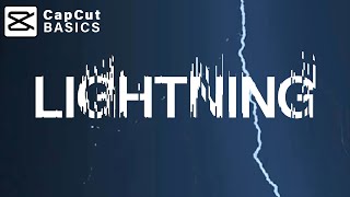 How to Add a Lightning Text Effect in CapCut [upl. by Yzzik686]