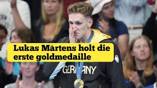 olympische Spiele 2024 in Paris Lukas Märtens holt die erste goldmedaille für Deutschland 400 m [upl. by Eedolem766]