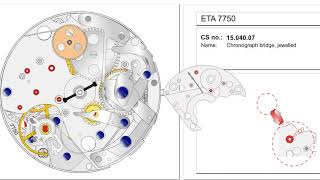 How to assemble an ETA Chronograph movement 7750 [upl. by Atiuqcaj]