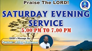 🔴LIVE  21092024  Saturday Evening Service  From 500 PM To 700 PM  BPT Church Malavilai [upl. by Ythomit903]