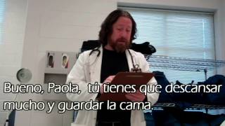 Doctor skit with subtitles  how to speak Spanish [upl. by Ansela]