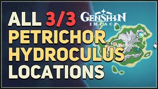 All Petrichor Hydroculus Locations Genshin Impact [upl. by Muryh]