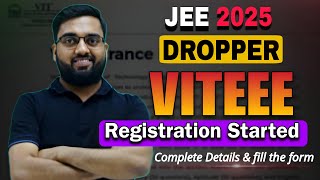 VITEEE 2025 application form  Academic Mess amp Hostel Fee Exam Pattern Syllabus Eligibility [upl. by Unders16]