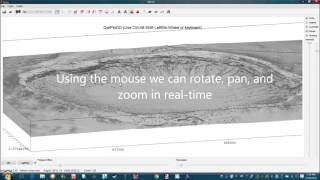 Load a 3D terrain model into QWTPlot3D DXF ESRI remote sensing LAS AutoCAD OSX contour map [upl. by Kenric]