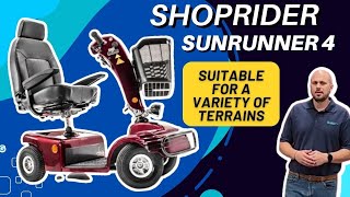 Shoprider Sunrunner 888B4 4 Wheel Mobility Scooter 2024 [upl. by Granoff]