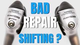 How to fix poor shifting gear change TIAGRA 4400 shimano tiagra shifters [upl. by Anayaran681]