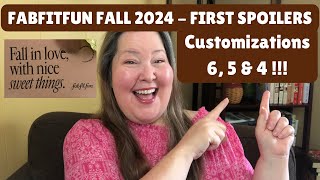 FabFitFun Spoilers  Fall 2024  Customization 6 5 amp 4 Spoiler [upl. by Ramas]