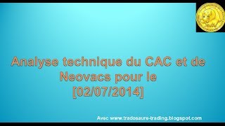 Analyse technique CAC 40 et de Neovacs  Apprendre le trading et Ichimoku [upl. by Anaillil]