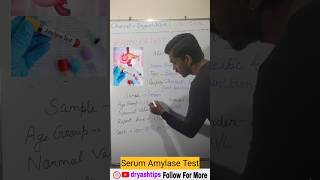 Serum Amylase Test dryashtips education [upl. by Norret683]