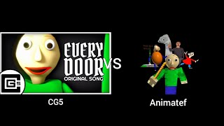 Baldis Basics Song  Every Door Part 11 CG5 vs Animatef [upl. by Can]