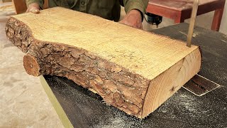 Extremely Ingenious Skills Woodworking Worker  Large Woodworking Monolithic Crafts Wooden Furniture [upl. by Minda577]