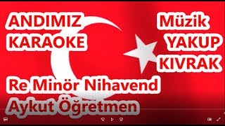 ❣️ Andımız Öğrenci Andı Karaoke Şarkı Sözü Türküm Doğruyum Ne Mutlu Türküm Diyene YAKUP KIVRAK [upl. by Anauqed]