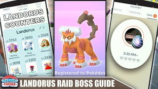 THERIAN LANDORUS COUNTER GUIDE 100 IVs MOVESET amp WEAKNESS  THERIAN RAID BOSS  Pokémon Go [upl. by Yelmene]