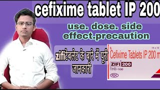 cefixime tablet IP 200 mg used for tablet zifi 200mg Review in Hindi [upl. by Matteo]