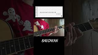 Bagsakan Guitar Riff tabsbagsakanparokyaniedgar guitartabsguitarcovershorts [upl. by Hayyim246]