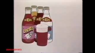 CRESTA FIZZY DRINK TV ADVERT 1976 in 4 new flavours its still frothy man THAMES TELEVISION HD 10 [upl. by Aivun683]