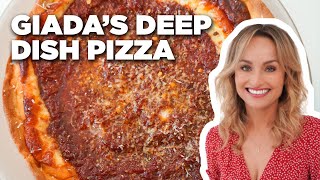 How to Make Deep Dish Cheese Pizza with Giada De Laurentiis  Giada at Home  Food Network [upl. by Irmo]