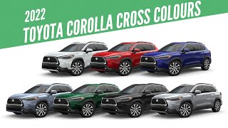 2022 Toyota Corolla Cross – All Color Options – Images  AUTOBICS [upl. by Corso]