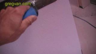 Texture Bump Removal with Trowel  Interior Wall Finish Tips [upl. by Jannel]