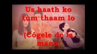 Kal ho naa ho with lyrics letra y subtitulos WMV [upl. by Nedac]