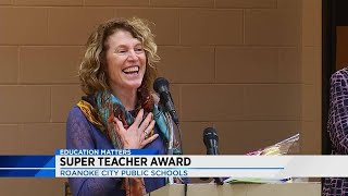 Roanoke teacher named 2017 Virginia Lottery Super Teacher [upl. by Eirrab521]