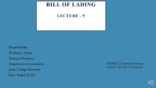 Lodgement of Bill [upl. by Phillipe]