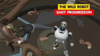 The Wild Robot Shot Progression  Animation Breakdowns  3D Animation Internships [upl. by Nnyleuqcaj]