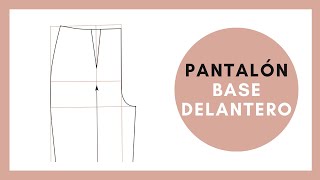 Cómo hacer el patrón base de pantalón delantero [upl. by Veronika]