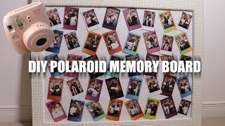 DIY BABY NURSERY PROJECT 1 POLAROID MEMORY BOARDPICTURE FRAME [upl. by Leatrice]