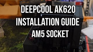 DEEPCOOL AK 620 and 620 Digital AM5 socket install guide [upl. by Sukramaj]