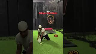 Training with a flat glove 🔥🔥 infielddrills softball [upl. by Volney]