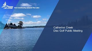 Catherine Creek Disc Golf Public Meeting [upl. by Ivar]