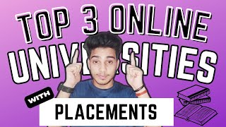 Top 3 Online Universities with Placements  Online amity placements  Online Manipal placements [upl. by Reider]