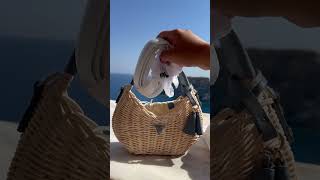 Guess raffia bag unboxing [upl. by Helfant]