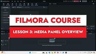 Lesson 3  Media panel overview  Filmora 13 Full Course  Filmora Trainer [upl. by Aehc]