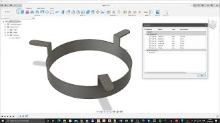 Fusion 360  Utilisation de la fonction Paramétrique [upl. by Adnaloy611]