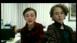 Jaeden Lieberher and Wyatt Oleff Livestream Twitch [upl. by Scuram]