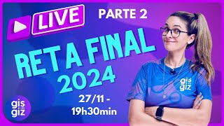 AULÃO RETA FINAL  LIVE PARTE 2 [upl. by Aenej722]