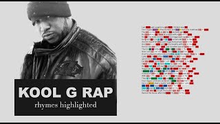 Kool G Rap  One Dark Night  Lyrics Rhymes Highlighted 115 [upl. by Aerdied]