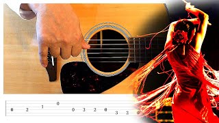 Amazing Spanish Melody Guitar Tutorial  Tab [upl. by Leacim]