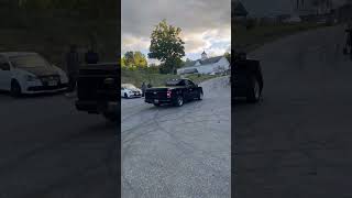 F150 lightning on slicks rolling burnout [upl. by Leitman700]