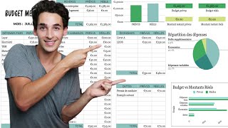 Présentation de mon tableau de budget mensuel excel vs google sheets [upl. by Phare817]