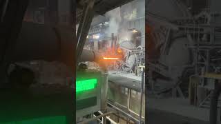 Horno en funcionamiento  Aceria industriaargentina metalúrgica [upl. by Annahavas]